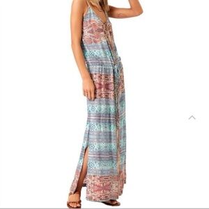 SW3 Bespoke Multicolor Patterned Maxi Dress